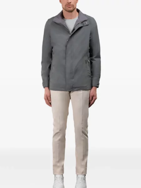 Jachetă cu glugă Moorer cu glugă gri