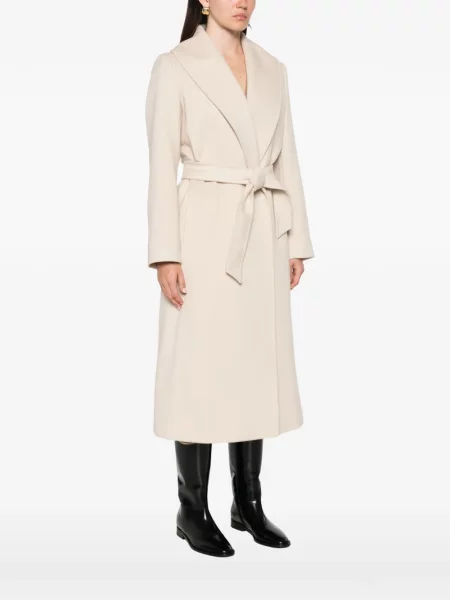 Cu centură palton Max Mara de lână