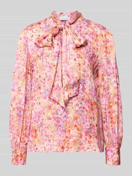 Koszula-bluza o kroju relaxed fit z czystej Rich & Royal różowa