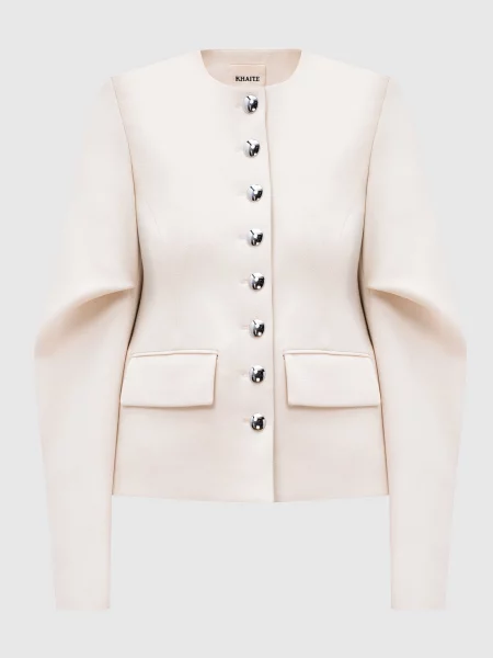 Жакет Darlman з вовною Khaite білий