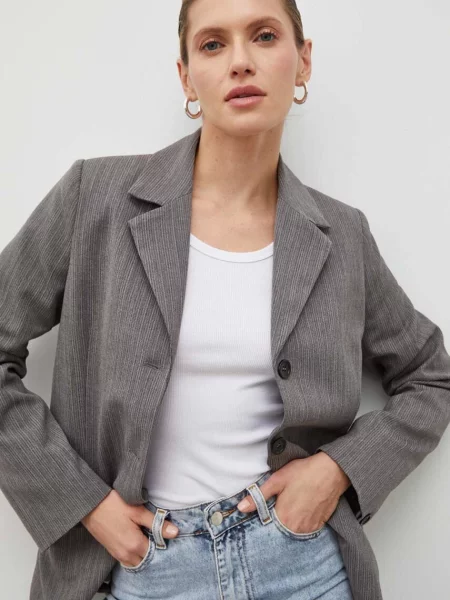 Піджак Lovechild однобортний візерунок сірий