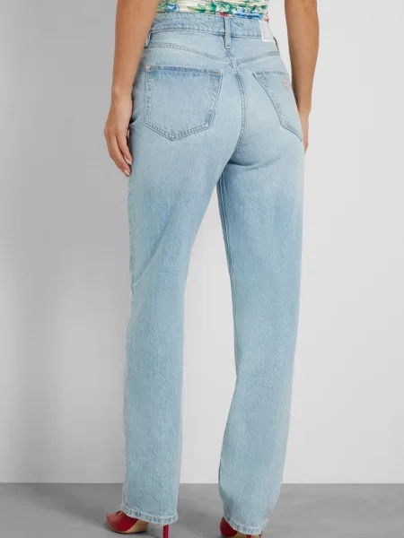 Прямые джинсы Guess голубые