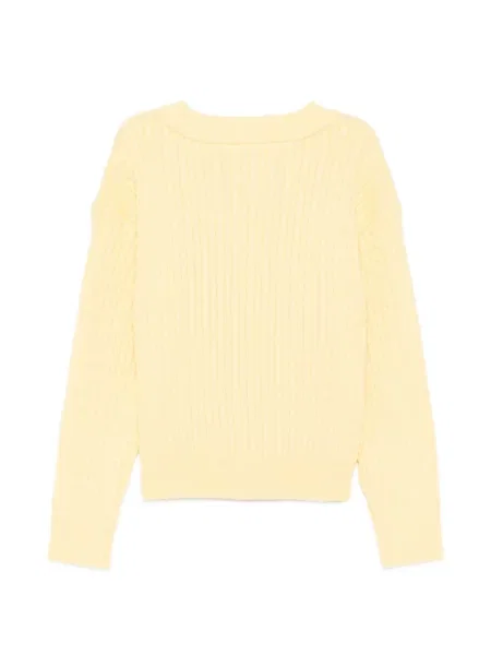Sweter dziecięcy Tommy Hilfiger żółty
