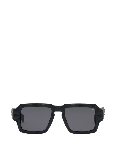 Diamant ochelari de soare pătrați Philipp Plein Eyewear negru