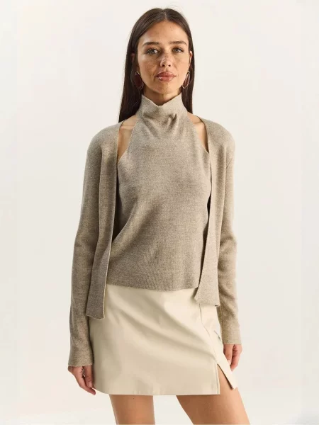 Bianco Lucci Bluza Blusen' bež