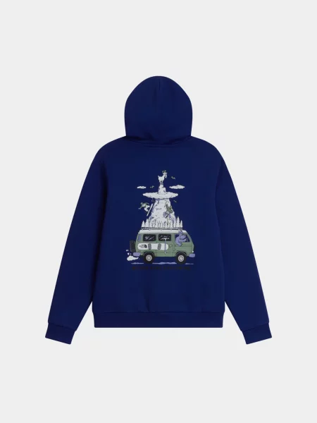 Дитяче Худі The North Face TEEN B OUTDOOR REGULAR HOODIE бавовна/поліестер синій