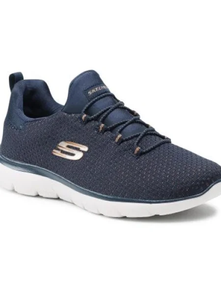 Sneakersy SKECHERS Bright Bezel Navy/Gold námorníctvo