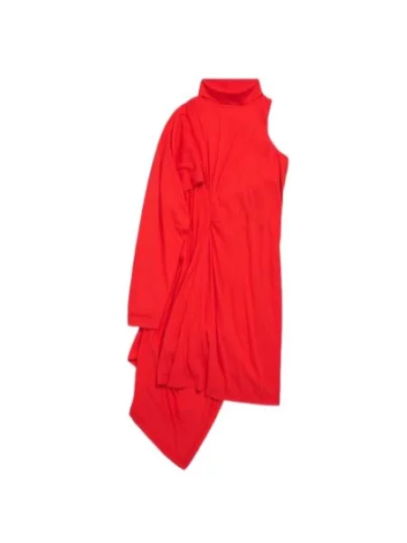 Sukienka midi Balenciaga czerwona