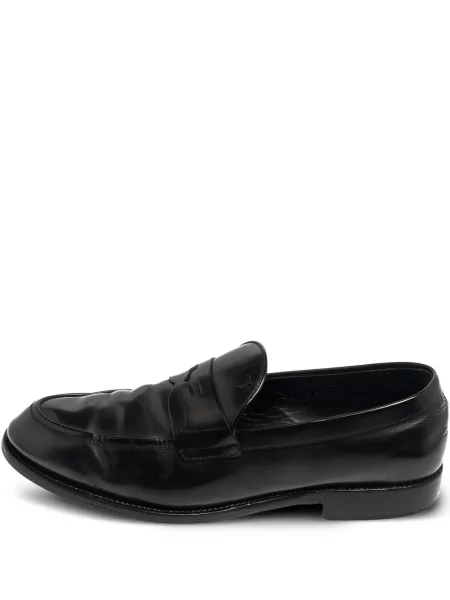 Kožené retro loafers Tod's Vintage černé