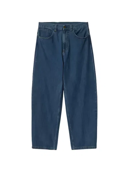 Blugi Carhartt Wip cu autograf albastru