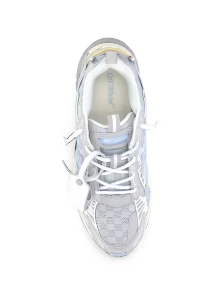 Sneakerși Off-white cu legături alb