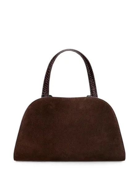 Szarvasbőr shopper táska Tory Burch barna
