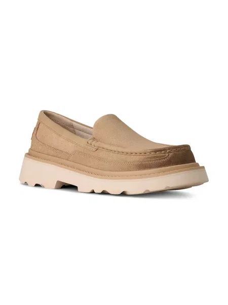 Замшеві мокасини UGG Ascot Lug бежевий