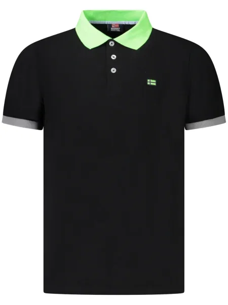 Polo Norway 1963 cu mâneci scurte negru