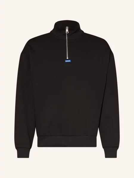 Hugo Blue Mikinový Svetr Troyer Neeler černá