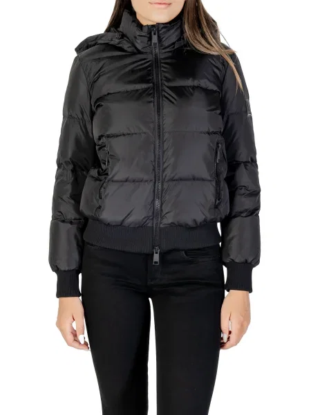 Armani Exchange kurtka puchowa przejściowa czarny