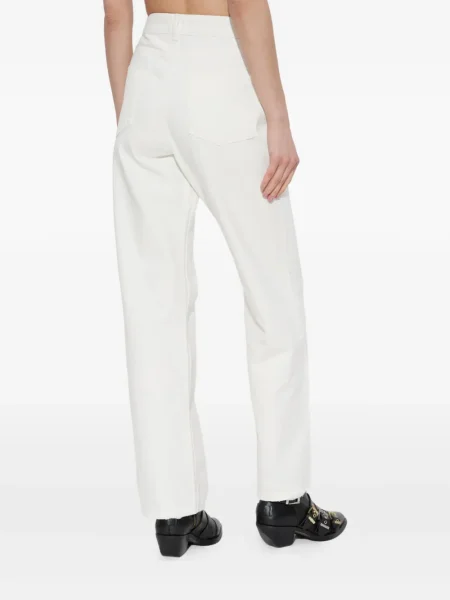 Blugi drepți Allsaints alb