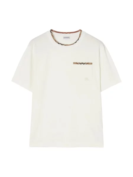 Koszulka Burberry z logo biała