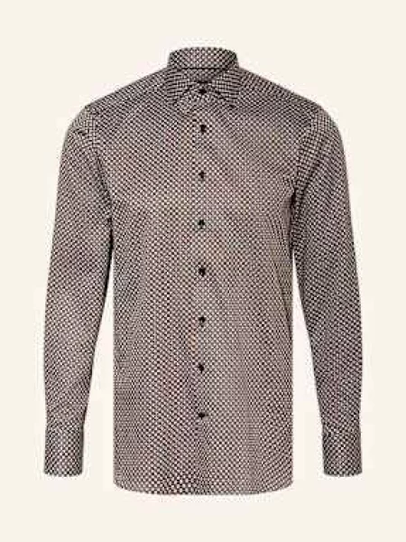 Olymp Signature Košile Signature Tailored Fit tmavě modrá/ tmavě oranžová/ režná modrá