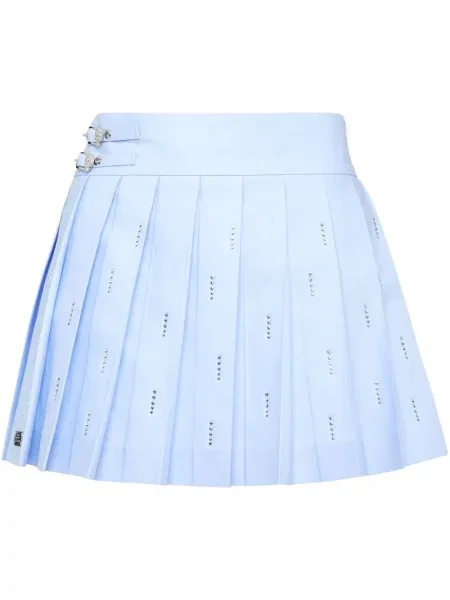 Fusta plisata Philipp Plein plisată albastru