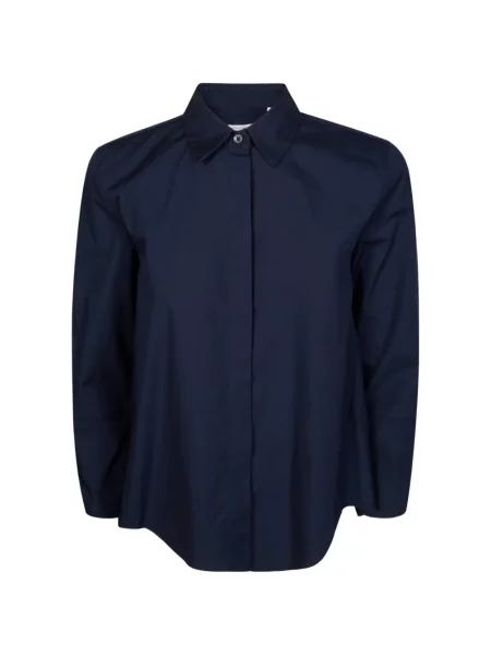 Długa koszula Robert Friedman popelinowa niebieska