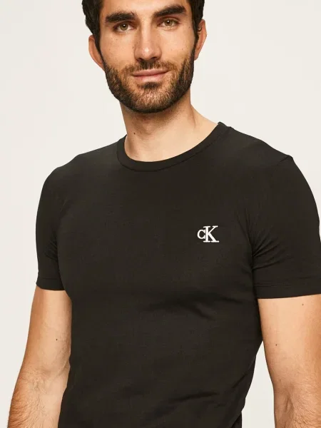 Póló Calvin Klein Jeans fekete
