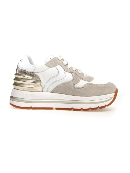 Sneakersy Voile Blanche skórzane białe