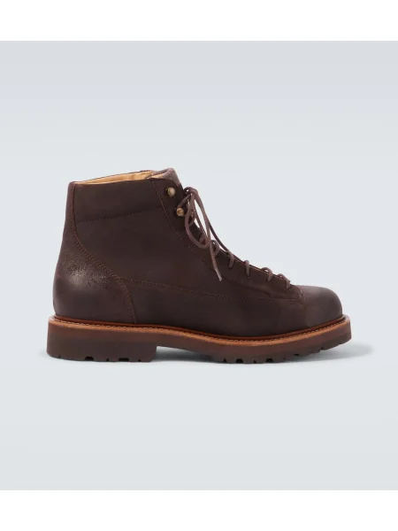 Botine Brunello Cucinelli din piele maro