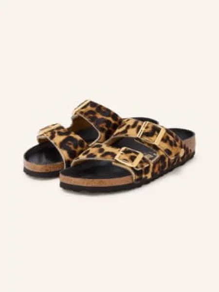 Birkenstock Klapki Arizona Hairy braun czarne