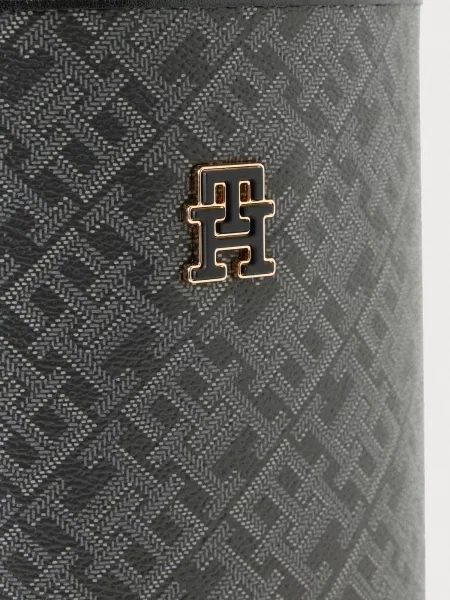 TOMMY HILFIGER Taška cez rameno MONOPLAY svetlosivá čierna