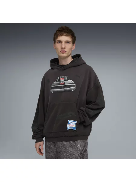 Bluza z kapturem PUMA x FAST & FURIOUS Odzież S czarny