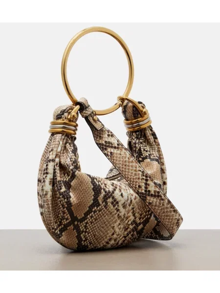 Top Chloé din piele bej