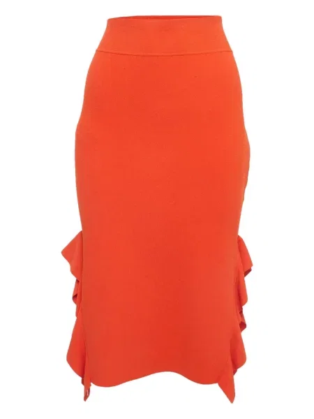 Fustă tip creion Opening Ceremony până la genunchi portocaliu