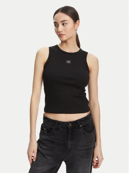 Calvin Klein Jeans Felső Slim Fit fekete