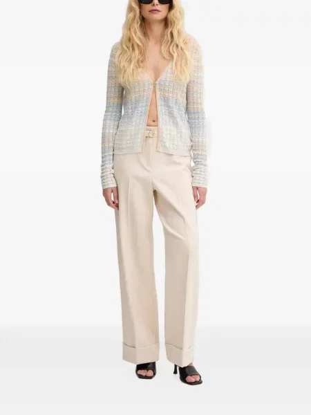 Cu centură pantaloni Guess roz