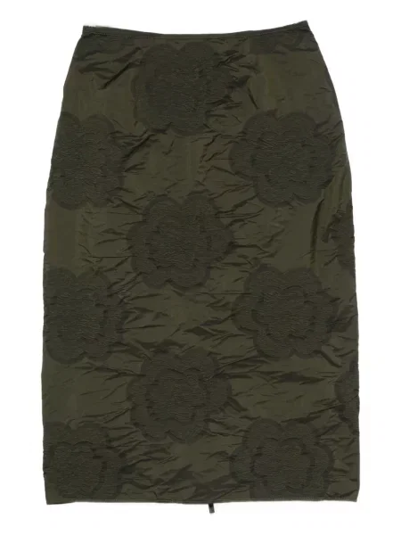 Osłona spódnica ołówkowa Cecilie Bahnsen w kwiatki zielona