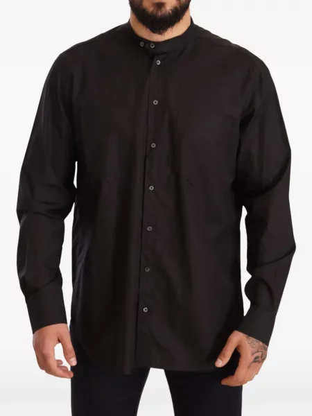 Gulerat lung cămașă Dolce & Gabbana negru