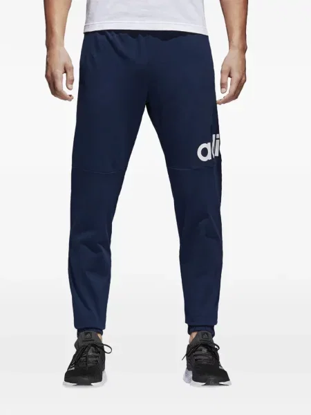 Tricou Adidas cu dungi cu autograf alergare albastru