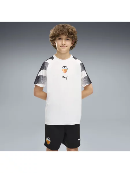 PUMA Młodzieżowa koszulka rozgrzewkowa Valencia CF Odzież biały