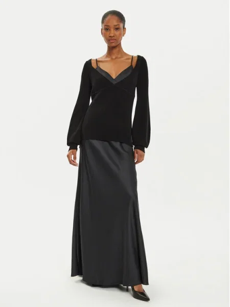 TWINSET Rochie + kötött pulóver | Relaxed fit negru