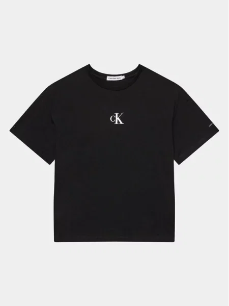 Calvin Klein Jeans Majica / bijela crna