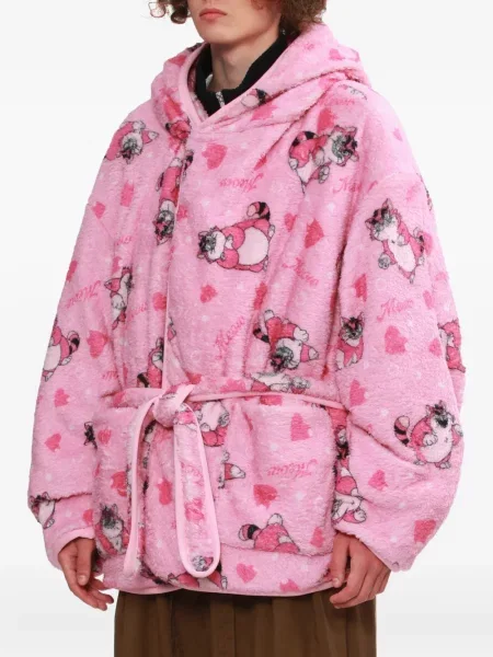 Župan Doublet s kapucí růžový