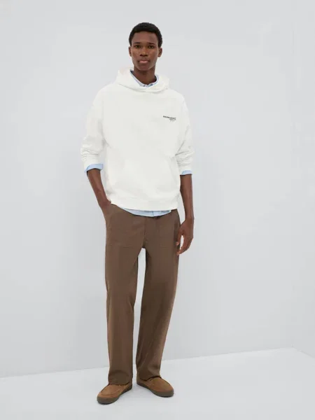 Bluza ze wzorem złamana biel Teen XL MANGO TEEN