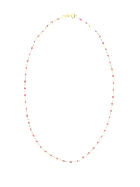 Класическо колие Gigi Clozeau мъниста жълто