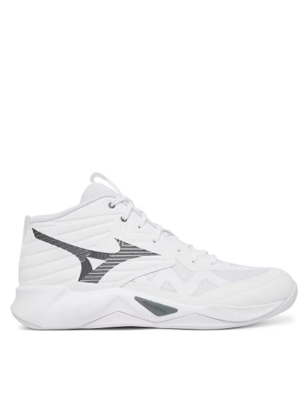 Batai uždaroms aikštelėms Mizuno Wave Momentum Pro Mid balta