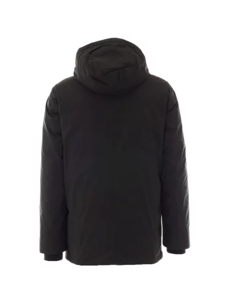 Geacă parka Woolrich cu glugă negru