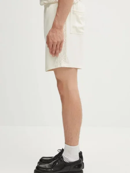 Represent pantaloni scurți Knitted Panel Short bej