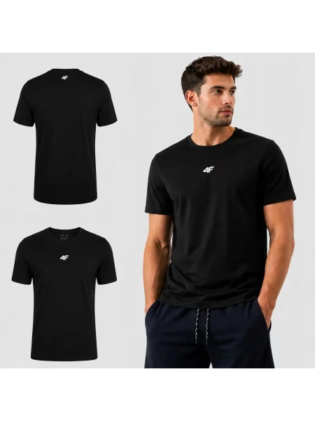 T-SHIRT 4F KOSZULKA LIMITOWANA SPORTOWA czarna