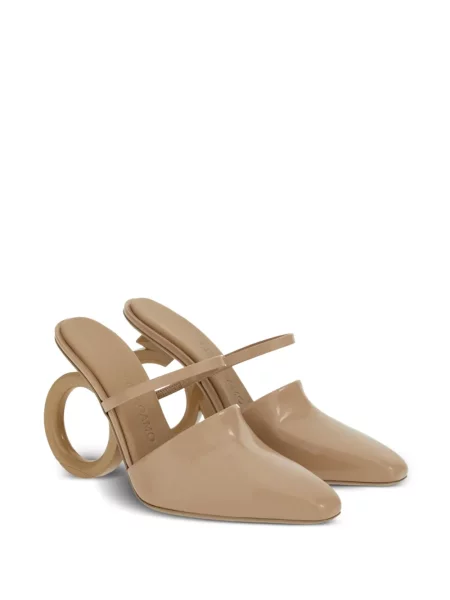 Papuci tip mules Ferragamo din piele