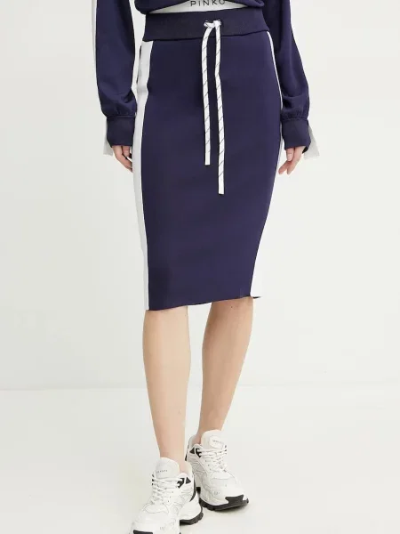 Midi spódnica midi Pinko niebieska